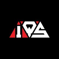 iqs driehoek brief logo ontwerp met driehoekige vorm. iqs driehoek logo ontwerp monogram. iqs driehoek vector logo sjabloon met rode kleur. iqs driehoekig logo eenvoudig, elegant en luxueus logo. iqs