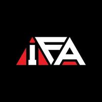 ifa driehoek letter logo ontwerp met driehoekige vorm. ifa driehoek logo ontwerp monogram. ifa driehoek vector logo sjabloon met rode kleur. ifa driehoekig logo eenvoudig, elegant en luxueus logo. als een