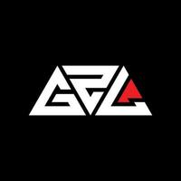 gzl driehoek brief logo ontwerp met driehoekige vorm. gzl driehoek logo ontwerp monogram. gzl driehoek vector logo sjabloon met rode kleur. gzl driehoekig logo eenvoudig, elegant en luxueus logo. gzl