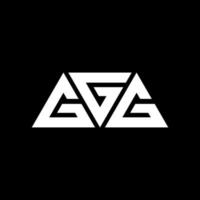 ggg driehoek brief logo ontwerp met driehoekige vorm. ggg driehoek logo ontwerp monogram. ggg driehoek vector logo sjabloon met rode kleur. ggg driehoekig logo eenvoudig, elegant en luxueus logo. ggg