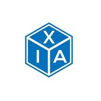 xia brief logo ontwerp op zwarte achtergrond. xia creatieve initialen brief logo concept. xia brief ontwerp. vector