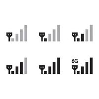 telefoon signaal pictogram eps 10 vector