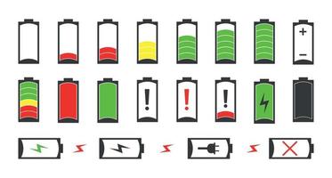 set van batterij vector