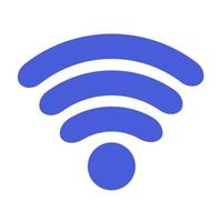 wifi-pictogram. draadloos netwerksymbool voor internetverbinding. vlakke stijl. vector illustratie