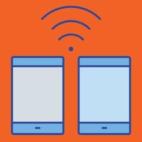 mobiel internet vectorpictogram dat gemakkelijk kan worden gewijzigd of bewerkt vector