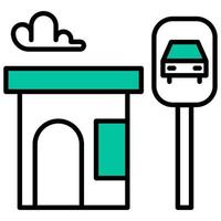 parkeerplaats pictogram met transparante achtergrond vector