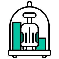 trolley pictogram met transparante achtergrond vector