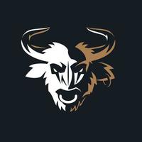 minotaur vintage logo vector