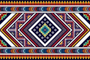 ikat etnisch naadloos patroonontwerp. Azteekse stof tapijt mandala ornamenten textiel decoraties behang. tribal boho inheemse etnische turkije traditionele borduurwerk vector background