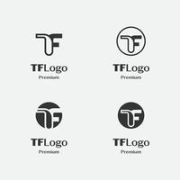 lettermark tf-logo vector