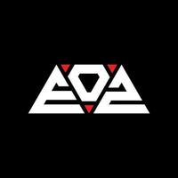eoz driehoek brief logo ontwerp met driehoekige vorm. eoz driehoek logo ontwerp monogram. eoz driehoek vector logo sjabloon met rode kleur. eoz driehoekig logo eenvoudig, elegant en luxueus logo. eoz