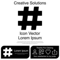hashtags pictogram eps 10 vector