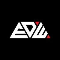 edw driehoek brief logo ontwerp met driehoekige vorm. edw driehoek logo ontwerp monogram. edw driehoek vector logo sjabloon met rode kleur. edw driehoekig logo eenvoudig, elegant en luxueus logo. edw