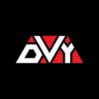 dvy driehoek brief logo ontwerp met driehoekige vorm. dvy driehoek logo ontwerp monogram. dvy driehoek vector logo sjabloon met rode kleur. dvy driehoekig logo eenvoudig, elegant en luxueus logo. dvy