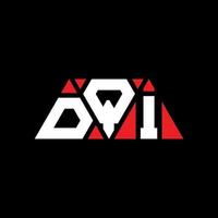 dqi driehoek brief logo ontwerp met driehoekige vorm. dqi driehoek logo ontwerp monogram. dqi driehoek vector logo sjabloon met rode kleur. dqi driehoekig logo eenvoudig, elegant en luxueus logo. dqi