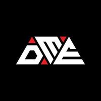 dme driehoek brief logo ontwerp met driehoekige vorm. dme driehoek logo ontwerp monogram. dme driehoek vector logo sjabloon met rode kleur. dme driehoekig logo eenvoudig, elegant en luxueus logo. dme