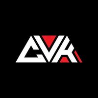 cvk driehoek brief logo ontwerp met driehoekige vorm. cvk driehoek logo ontwerp monogram. cvk driehoek vector logo sjabloon met rode kleur. cvk driehoekig logo eenvoudig, elegant en luxueus logo. cvk