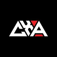 cxa driehoek brief logo ontwerp met driehoekige vorm. cxa driehoek logo ontwerp monogram. cxa driehoek vector logo sjabloon met rode kleur. cxa driehoekig logo eenvoudig, elegant en luxueus logo. cxa