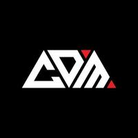 cdm driehoek brief logo ontwerp met driehoekige vorm. cdm driehoek logo ontwerp monogram. cdm driehoek vector logo sjabloon met rode kleur. cdm driehoekig logo eenvoudig, elegant en luxueus logo. cdm