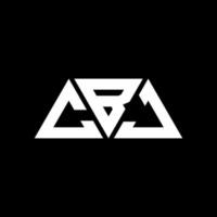 cbj driehoek brief logo ontwerp met driehoekige vorm. cbj driehoek logo ontwerp monogram. cbj driehoek vector logo sjabloon met rode kleur. cbj driehoekig logo eenvoudig, elegant en luxueus logo. cbj