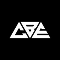 cbe driehoek brief logo ontwerp met driehoekige vorm. cbe driehoek logo ontwerp monogram. cbe driehoek vector logo sjabloon met rode kleur. cbe driehoekig logo eenvoudig, elegant en luxueus logo. cbe