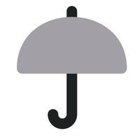 paraplu tweekleurig pictogram vector