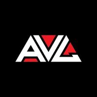 avl driehoek brief logo ontwerp met driehoekige vorm. avl driehoek logo ontwerp monogram. avl driehoek vector logo sjabloon met rode kleur. avl driehoekig logo eenvoudig, elegant en luxueus logo. avl