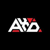 axd driehoek brief logo ontwerp met driehoekige vorm. axd driehoek logo ontwerp monogram. axd driehoek vector logo sjabloon met rode kleur. axd driehoekig logo eenvoudig, elegant en luxueus logo. axd