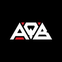aqb driehoek brief logo ontwerp met driehoekige vorm. aqb driehoek logo ontwerp monogram. aqb driehoek vector logo sjabloon met rode kleur. aqb driehoekig logo eenvoudig, elegant en luxueus logo. aqb