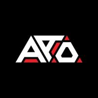 aao driehoek brief logo ontwerp met driehoekige vorm. aao driehoek logo ontwerp monogram. aao driehoek vector logo sjabloon met rode kleur. aao driehoekig logo eenvoudig, elegant en luxueus logo. aao