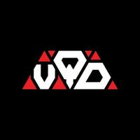 vqd driehoek brief logo ontwerp met driehoekige vorm. vqd driehoek logo ontwerp monogram. vqd driehoek vector logo sjabloon met rode kleur. vqd driehoekig logo eenvoudig, elegant en luxueus logo. vqd