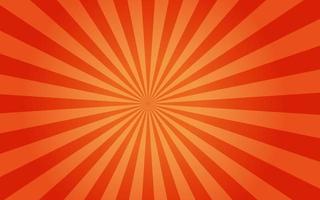 zonnestralen retro vintage stijl op oranje achtergrond, sunburst patroon achtergrond. stralen. zomer banner vectorillustratie. abstract sunburst-behang voor sjabloon zakelijke sociale media-advertenties. vector