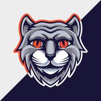 kat dier mascotte logo sjabloon vector