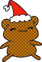 kerst cartoon van kawaii beer vector
