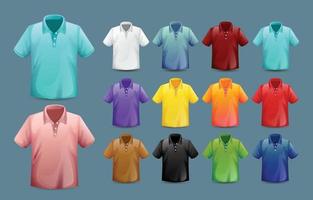 poloshirt ontwerp mockup vector