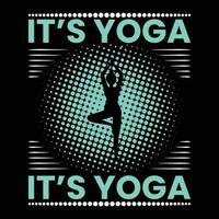 yoga t-shirt ontwerp vector