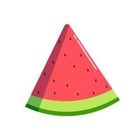 watermeloen illustratie geïsoleerd op een witte achtergrond. vector