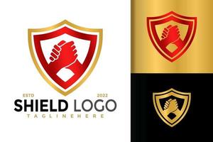 schild handdruk logo ontwerp, merk identiteit logo's vector, modern logo, logo ontwerpen vector illustratie sjabloon