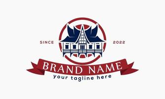 padang voedsellogo, padang vintage logo vector