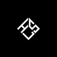 hls brief logo ontwerp op zwarte achtergrond. hls creatieve initialen brief logo concept. hls brief ontwerp. vector