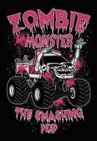 zombie monstertruck vector