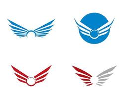 vleugel logo sjabloon set