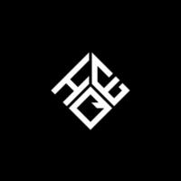 hqe brief logo ontwerp op zwarte achtergrond. hqe creatieve initialen brief logo concept. hqe brief ontwerp. vector