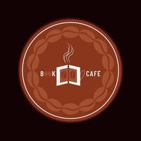 modern en eenvoudig café-logo-ontwerp gratis vector