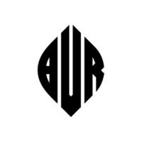 bvr cirkel letter logo ontwerp met cirkel en ellipsvorm. bvr ellipsletters met typografische stijl. de drie initialen vormen een cirkellogo. bvr cirkel embleem abstracte monogram brief mark vector. vector