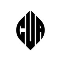 cva cirkel letter logo ontwerp met cirkel en ellipsvorm. cva-ellipsletters met typografische stijl. de drie initialen vormen een cirkellogo. cva cirkel embleem abstracte monogram brief mark vector. vector