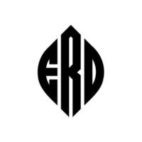 ero cirkel letter logo-ontwerp met cirkel en ellipsvorm. ero-ellipsletters met typografische stijl. de drie initialen vormen een cirkellogo. ero cirkel embleem abstracte monogram brief mark vector. vector