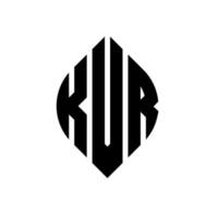 kvr cirkel letter logo ontwerp met cirkel en ellipsvorm. kvr ellipsletters met typografische stijl. de drie initialen vormen een cirkellogo. kvr cirkel embleem abstracte monogram brief mark vector. vector