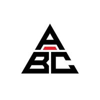 abc driehoek brief logo ontwerp met driehoekige vorm. abc driehoek logo ontwerp monogram. abc driehoek vector logo sjabloon met rode kleur. abc driehoekig logo eenvoudig, elegant en luxueus logo.