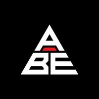 abe driehoek brief logo ontwerp met driehoekige vorm. abe driehoek logo ontwerp monogram. abe driehoek vector logo sjabloon met rode kleur. abe driehoekig logo eenvoudig, elegant en luxueus logo.